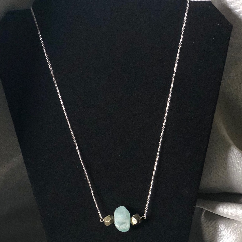 Pyrite and Crystal Necklace
